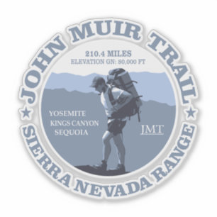 John Muir Trail (BG) Aufkleber