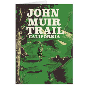 John Muir Trail California Reiseplakat.