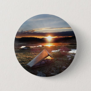 John Muir Trail Camp Sunrise - Sierra Nevada Mount Button