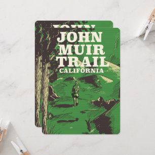 John Muir Trail Kalifornien Reiseplakat.
