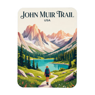 John Muir Trail USA Magnet