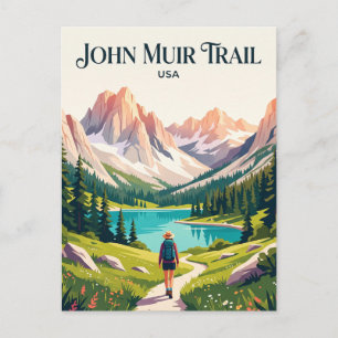 John Muir Trail USA Postkarte