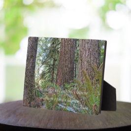 John Muir Zitat Giant Conifer Forest Fotoplatte