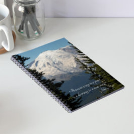 John Muir Zitat Landschaftlich Mount Rainier Notizblock