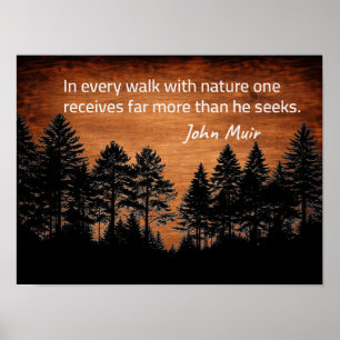 John Muir Zitat Poster