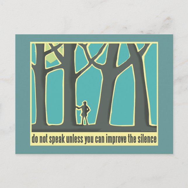 John Muir Zitat Postkarte (Vorderseite)