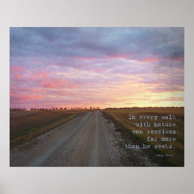 John Muir's Walk Poster (Vorne)