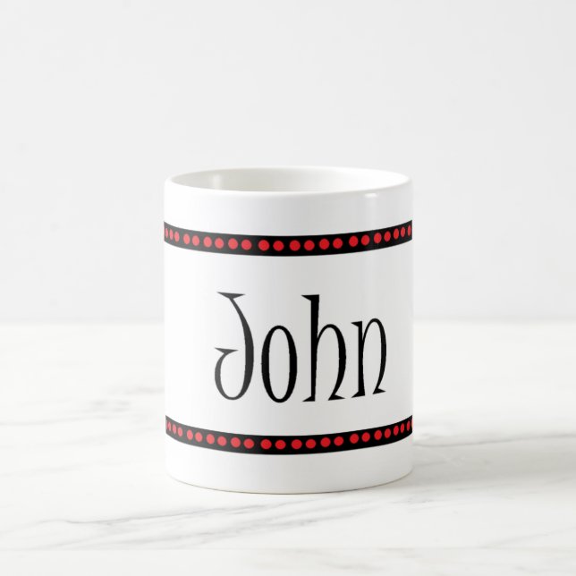 John-Name Kaffeetasse (Mittel)
