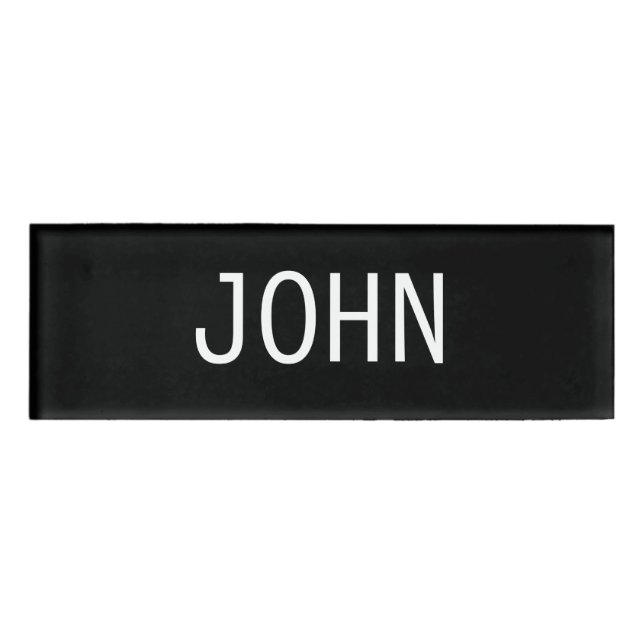 John-Namensschild Namenschild (Vorderseite)