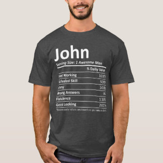 JOHN Nutrition Lustiger Geburtstag Personalisierte T-Shirt