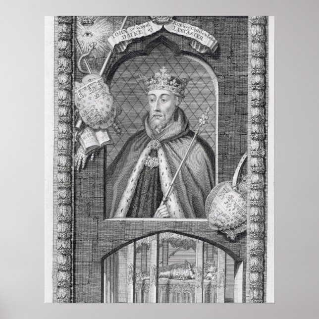 John of Gaunt, Herzog von Lancaster (1340-99) nach Poster (Vorne)