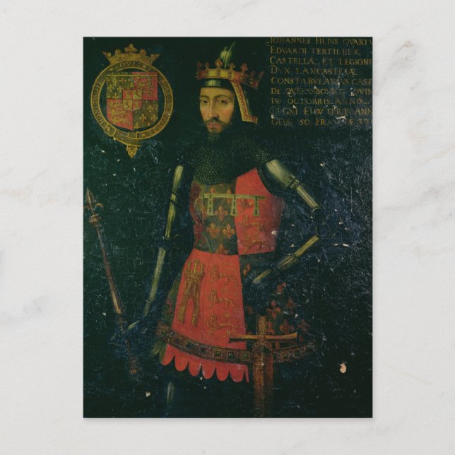 John of Gaunt, Herzog von Lancaster Postkarte (Vorderseite)