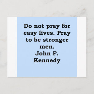 john of kennedy quote postkarte