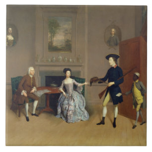 John Orde, mit seiner Ehefrau Anne und sein Fliese