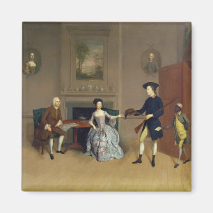 John Orde, mit seiner Ehefrau Anne und sein Magnet