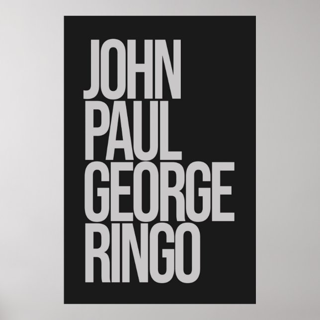 John Paul George Ringo Poster (Vorne)