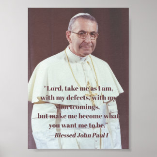 John Paul I Print Poster