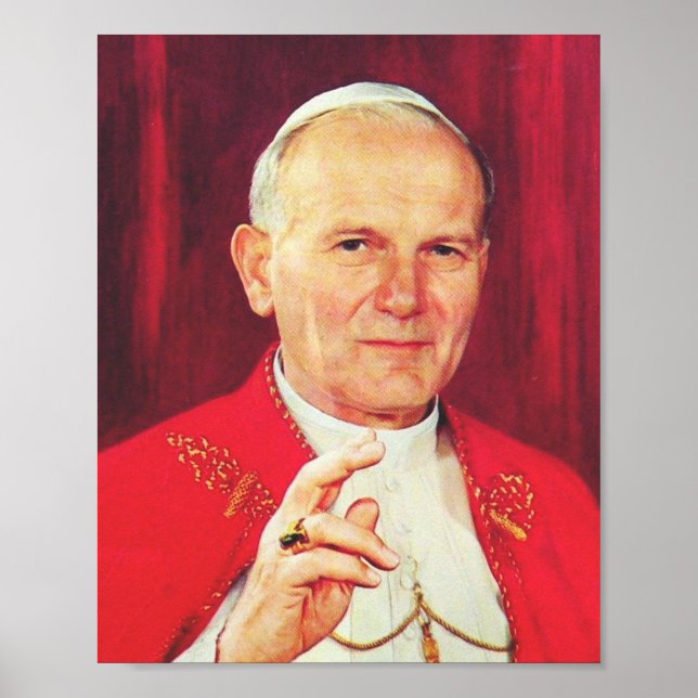 John Paul II Bishop von Rom Poster (Vorne)