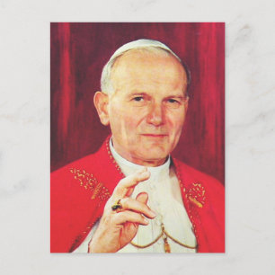 John Paul II Bishop von Rom Postkarte