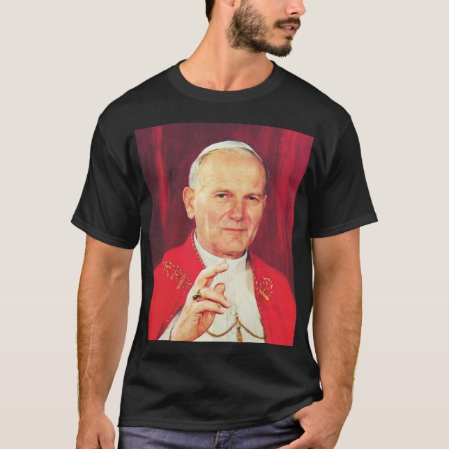 John Paul II Bishop von Rom T-Shirt (Vorderseite)