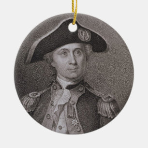 John Paul Jones (1747-92), graviert von James Keramikornament