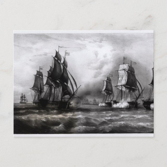 John Paul Jones's 'Ranger' Ship, 1793 Postkarte (Vorderseite)