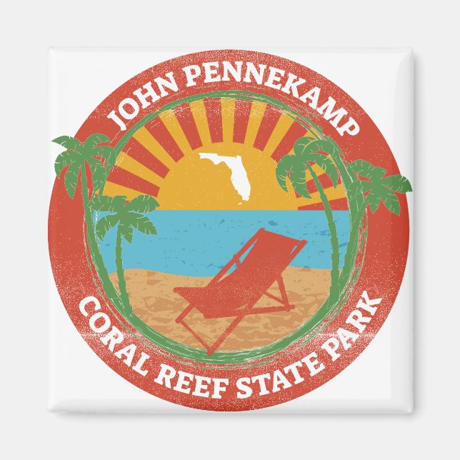 John Pennekamp Coral Reef Staat Park Magnet (Vorne)