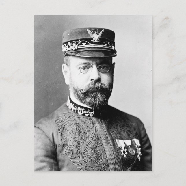 John Philip Sousa Portrait Postkarte (Vorderseite)