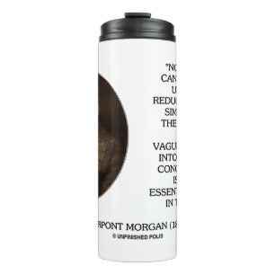 John Pierpont Morgan No Problem Can Be Solved Thermosbecher