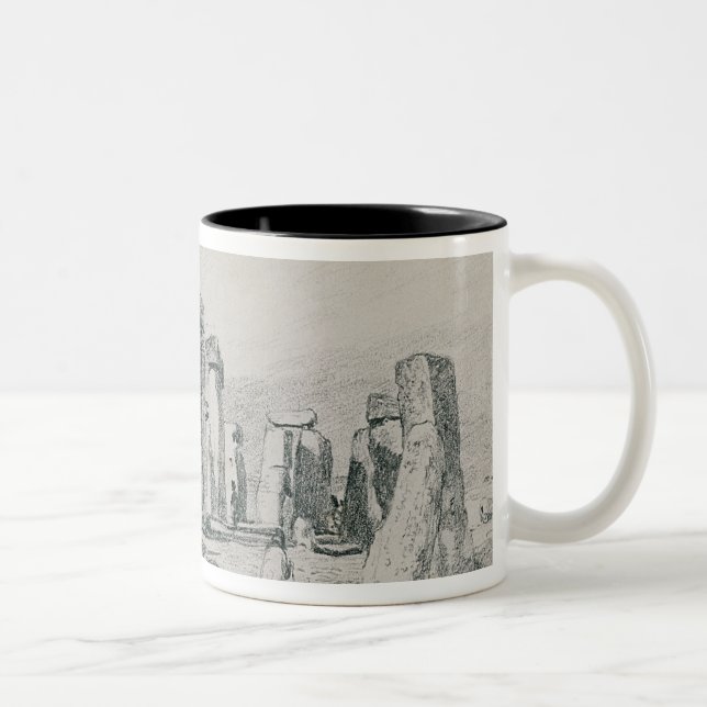 John-Polizist | Stonehenge, Wiltshire, 1820 Zweifarbige Tasse (Rechts)
