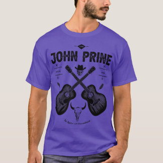John Prine Acoustic Guitar Logo T-Shirt