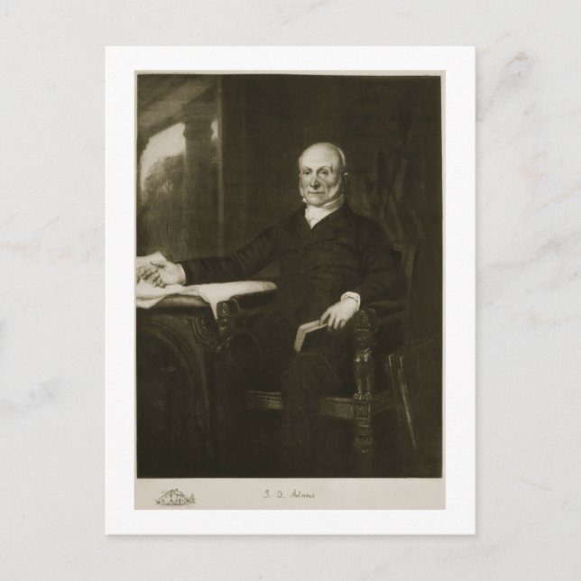 John Quincy Adams, 6. Präsident der Vereinigten St Postkarte (Vorderseite)