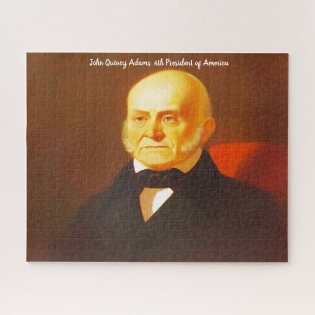 John Quincy Adams 6. Präsident von Amerika. Puzzle (Horizontal)