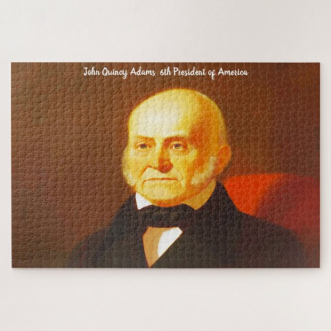 John Quincy Adams 6. Präsident von Amerika. Puzzle (Horizontal)
