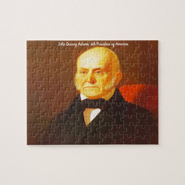John Quincy Adams 6. Präsident von Amerika. Puzzle (Horizontal)