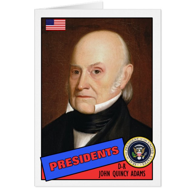 John Quincy Adams Baseball Card (Vorne)