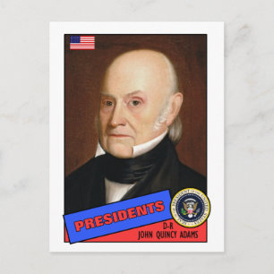John Quincy Adams Baseball Card Postkarte