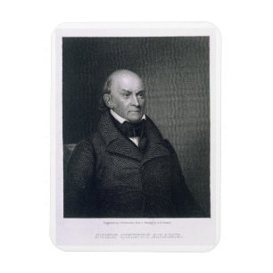 John Quincy Adams, graviert von John Wesley Magnet