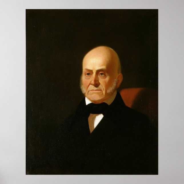 JOHN QUINCY ADAMS Portrait von George Caleb Bingha Poster (Vorne)