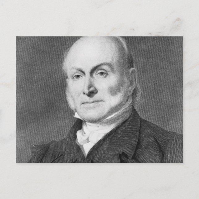 John Quincy Adams Postkarte (Vorderseite)