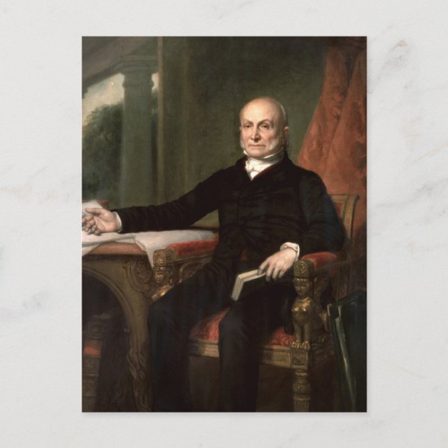 John Quincy Adams Postkarte (Vorderseite)