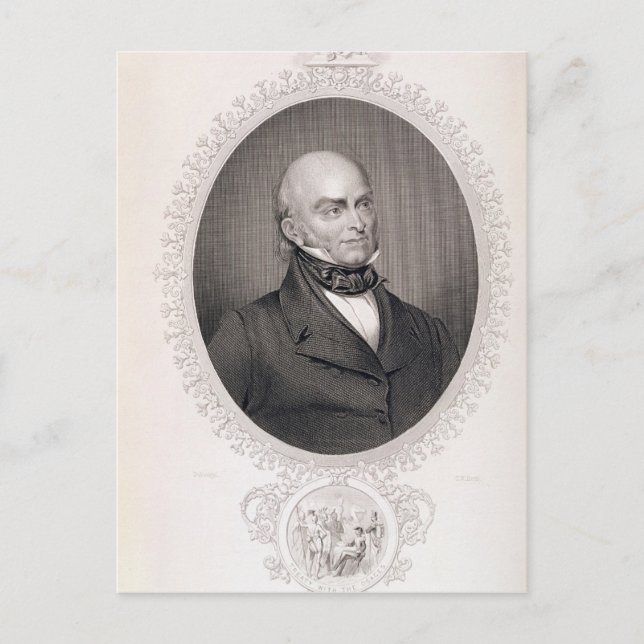 John Quincy Adams Postkarte (Vorderseite)