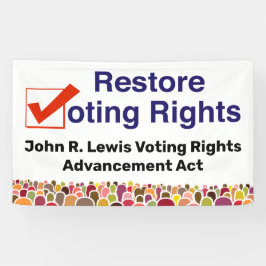 John R. Lewis Voting Rights AdvancAct Banner