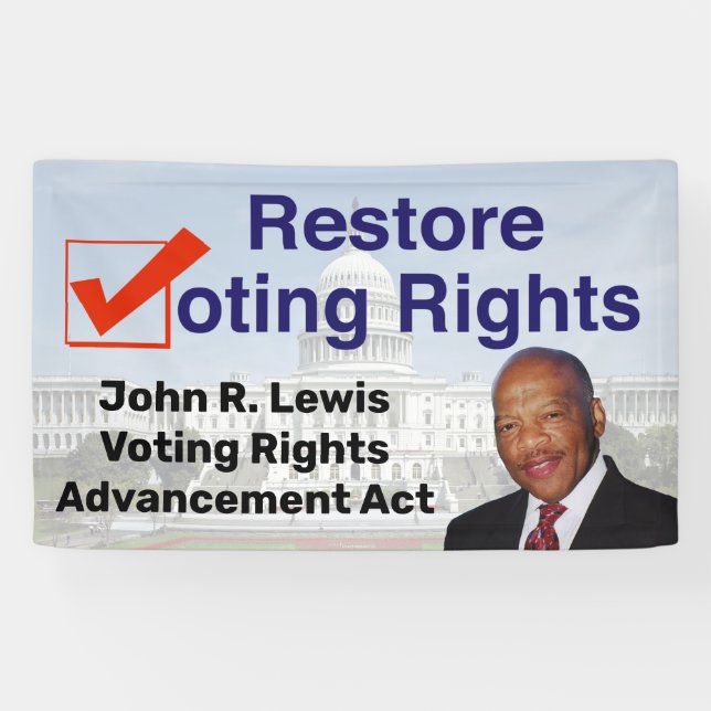 John R. Lewis Voting Rights AdvancAct Banner (Horizontal)
