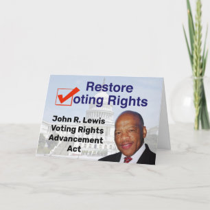John R. Lewis Voting Rights AdvancAct Karte