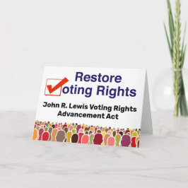 John R. Lewis Voting Rights AdvancAct Karte