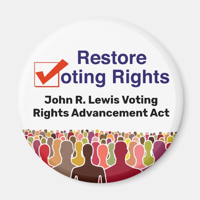 John R. Lewis Voting Rights AdvancAct Magnet (Vorne)