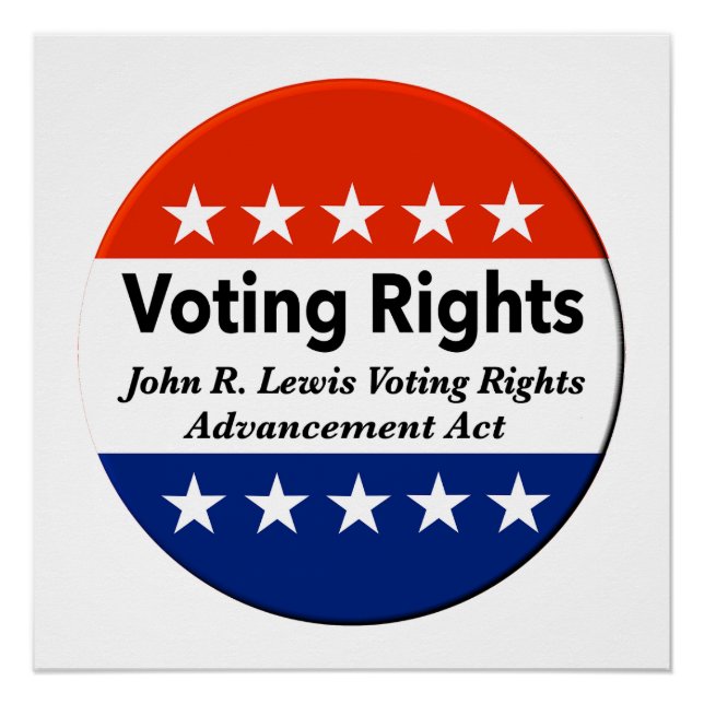 John R. Lewis Voting Rights AdvancAct Poster (Vorderseite)