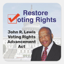 John R. Lewis Voting Rights AdvancAct Quadratischer Aufkleber