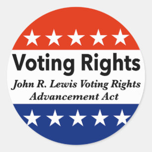 John R. Lewis Voting Rights AdvancAct Runder Aufkleber